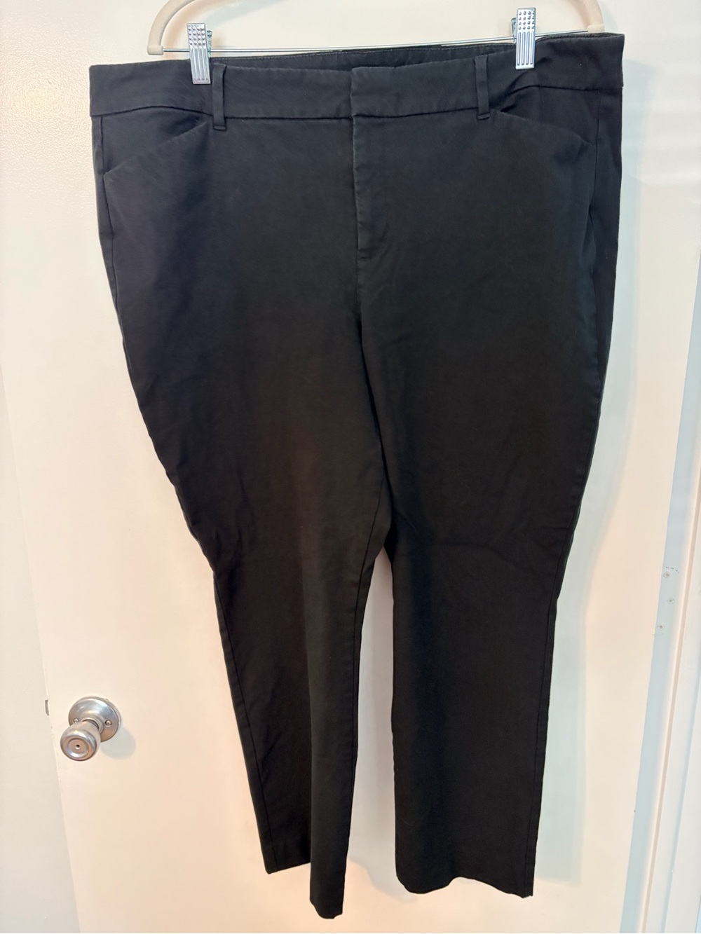 Old Navy High Rise Pixie Pants Size 18 Black Ankle Work Pants